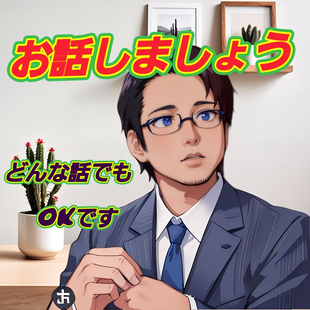 話題は何でもOK。いつでも寄り添い傾聴します 悩みでも愚痴でも自慢話、どんな話題でもOKです。 イメージ10