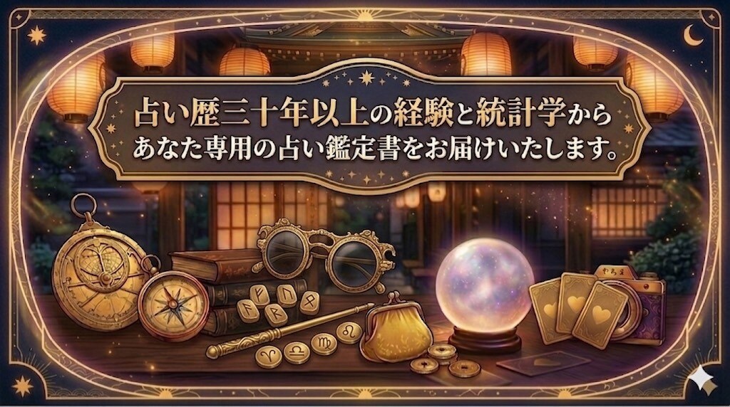 あなた専用の占い個別鑑定書をお届けします 【占いの入り口】三十年以上の経験と統計学から鑑定書を作成 イメージ1