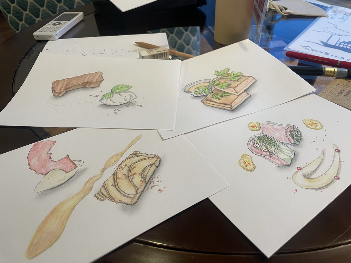 色鮮やかで美味しそうなお料理・デザートを描きます 過去にカフェやレストランのメニューの挿絵に採用された経験有 イメージ5