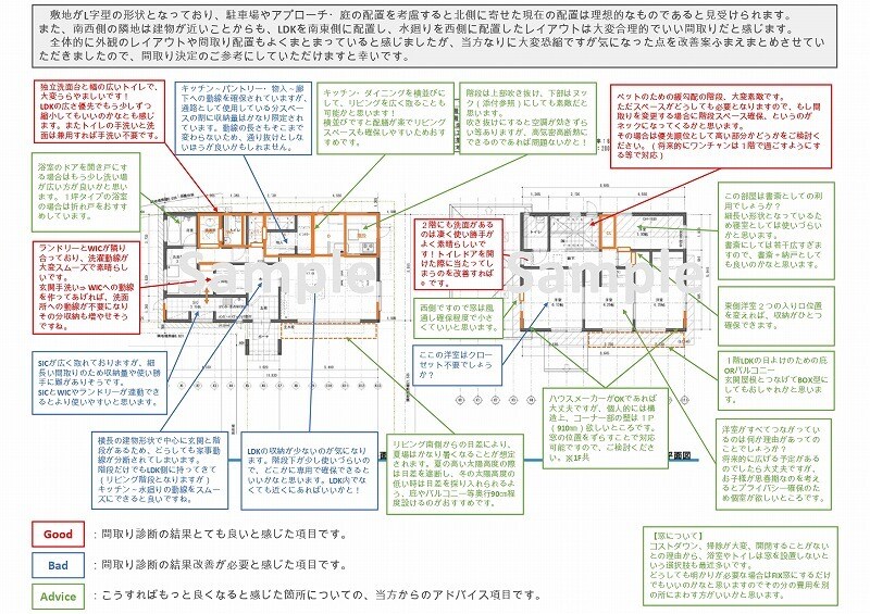 住宅の間取り診断＋改善案を作成いたします 住宅専門の一級建築士による改善間取り提案 イメージ3