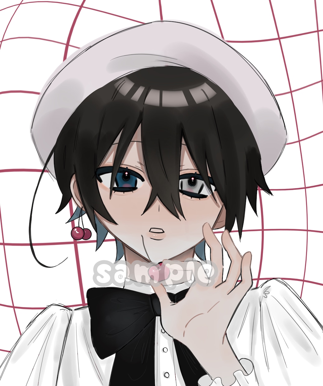 SNSで使えるバストアップのアイコンを描きます 雰囲気のある可愛くてちょっとかっこいいイラストをお届けします イメージ1