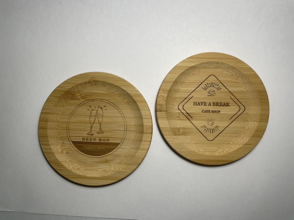 ロゴ/QR/複数個見積可レーザー刻印します 店舗備品・看板・ノベルティ対応 小ロット見積OK イメージ3