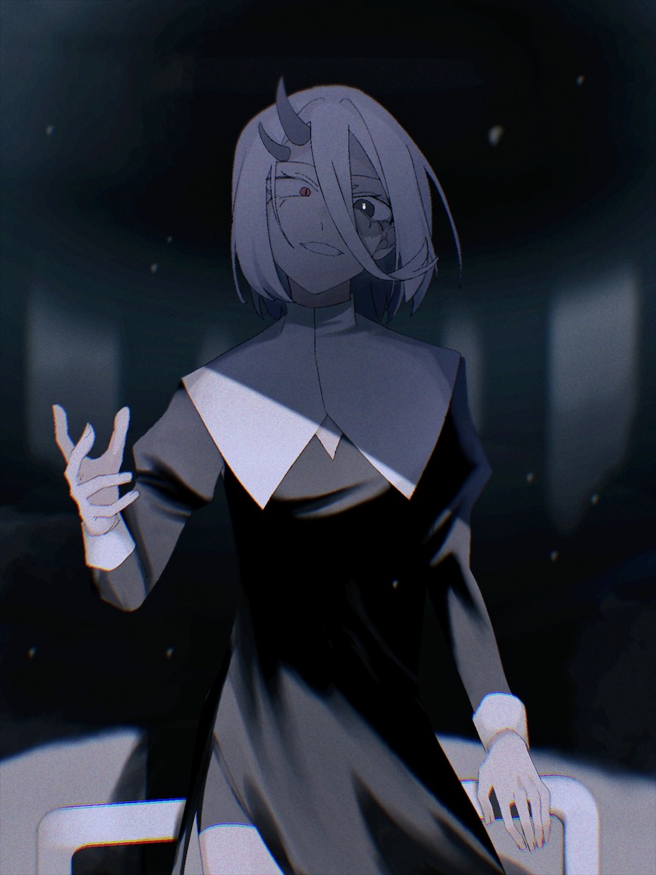修正何回でも◎　暗い雰囲気のイラスト描きます 仄暗いキャラに合う絵を求めている方へ イメージ1