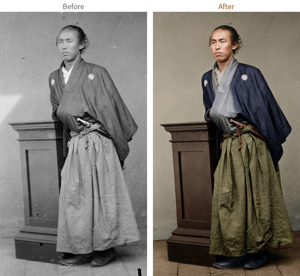 白黒写真をAIで高品質カラー化します 遺影・家族写真・古い写真を自然なカラーに｜即日対応 イメージ2