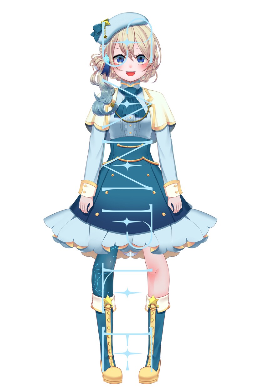 live2d用キャラデザ、立ち絵描きます キャラデザからレイヤー分け全身立ち絵＋表情差分 他オプション イメージ4