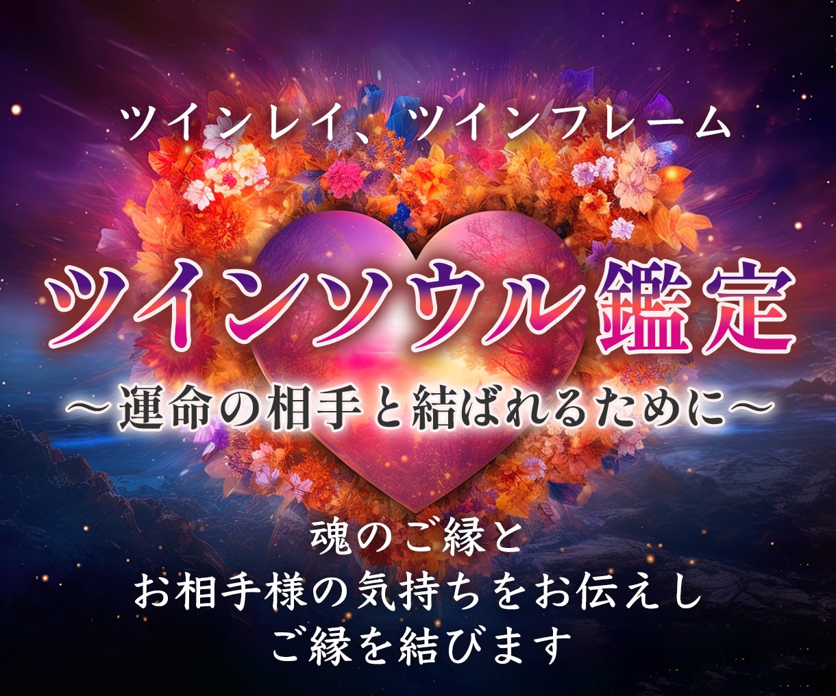 ツインソウル、ツインメイトのご相談承ります ご新規のご相談もお受けします。