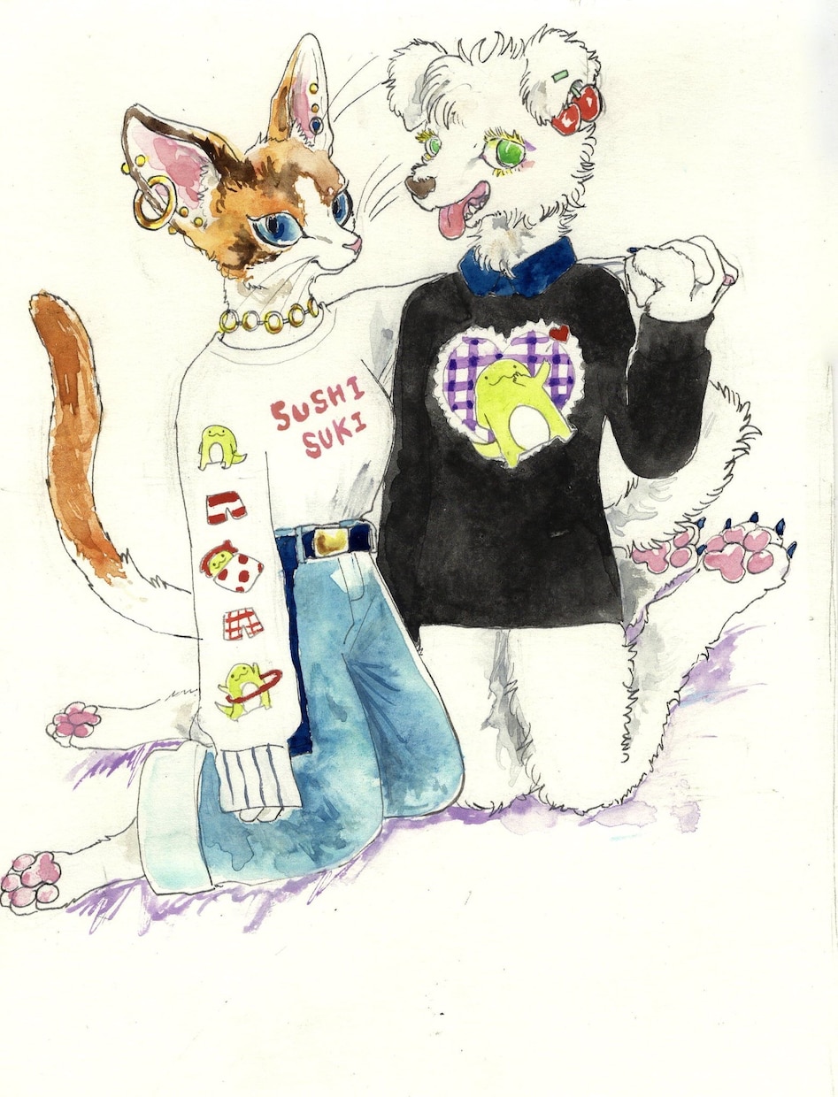 動物のイラスト描きます 可愛くちょっと毒っぽい、動物たちを届けます！ イメージ7