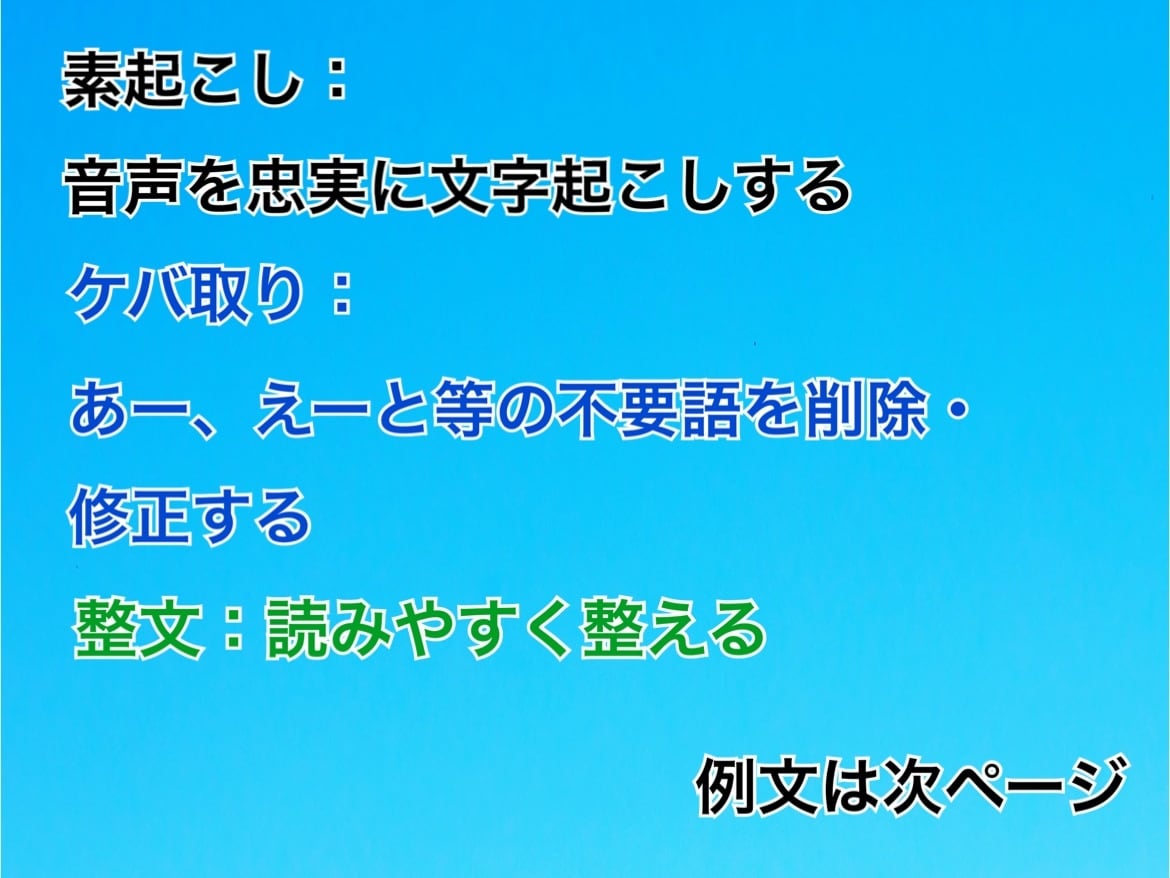 30分1000円。動画・音声などの文字起こします 元記者が音声文字起こしをします。迅速かつ丁寧な対応をします。 イメージ2