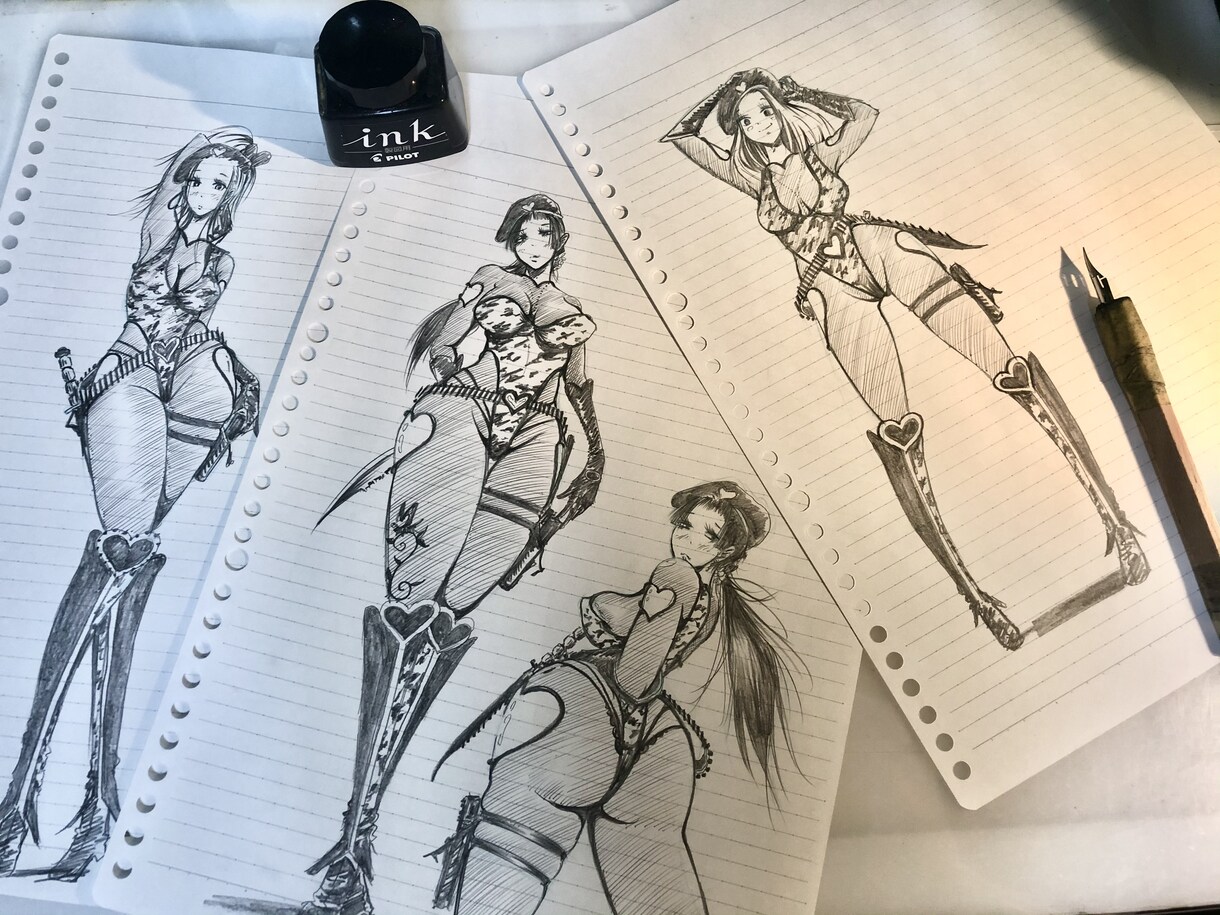 可愛い女の子・ヒロイン描かせていただきます 唯一無二のアナログ原稿にして原画を納品します！データ化あり！ イメージ8