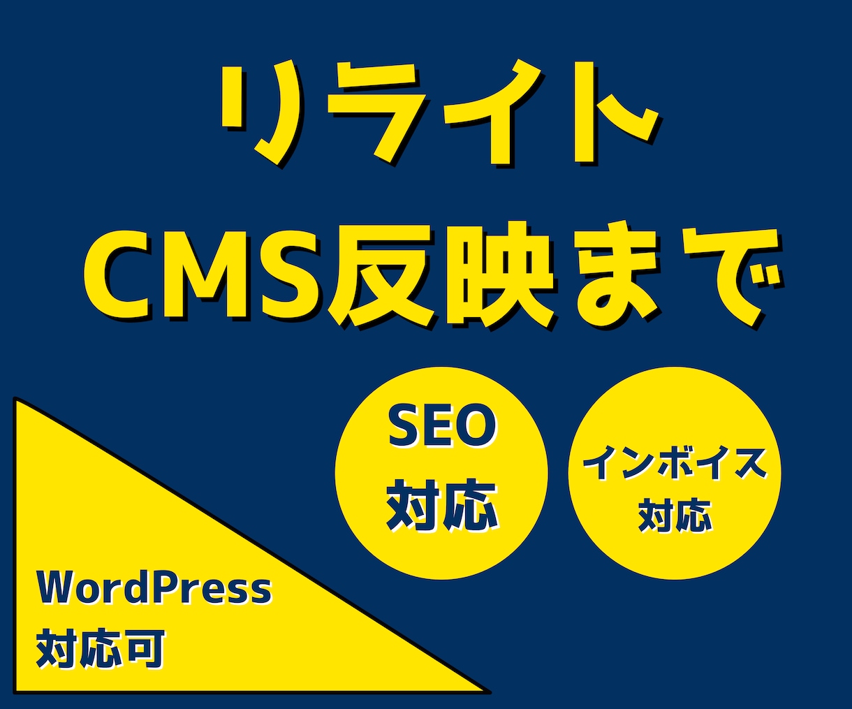 SEOリライト対応。CMS反映まで対応します 既存記事をSEO対応させ、なおかつ読みやすくリライトします イメージ1