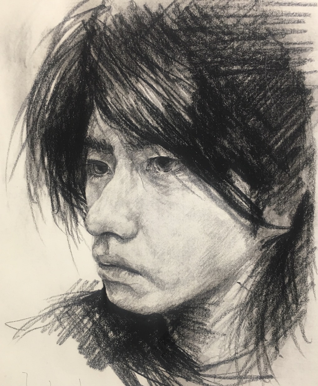 写真をもとに加工ではないリアルな似顔絵を描きます ★鉛筆と木炭のデッサン★高品質な原画をお届け★データのみも可 イメージ2