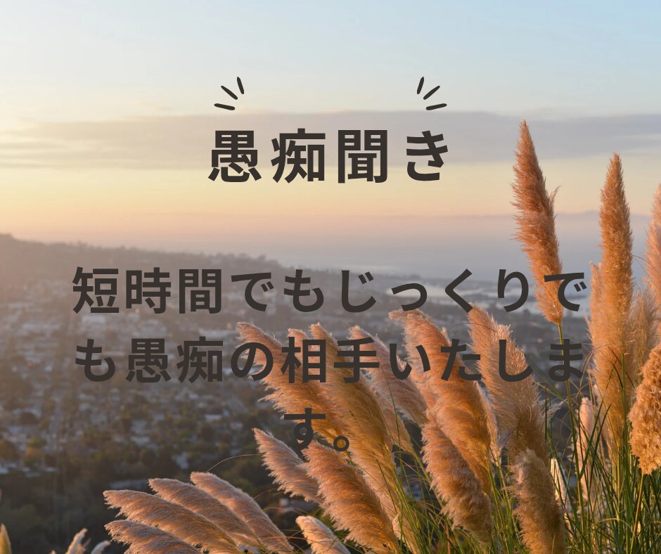 愚痴聞き、悩み相談、お話聞きます 辛い、苦しいと悩んでるあなたへ悩みの種を取り除きます。 イメージ3