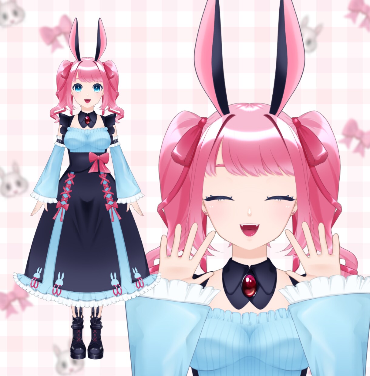 Vtuberイラストからモデリングまで制作致します 違和感のないなめらかで可愛いモデルならお任せください！ イメージ2