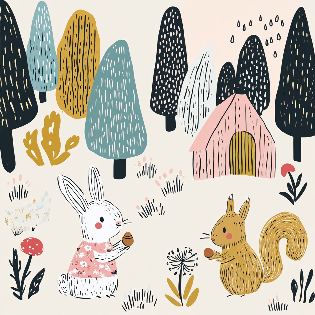 Midjourneyの絵本用srefを販売します 画風を選んで思い通りの絵本作り イメージ4