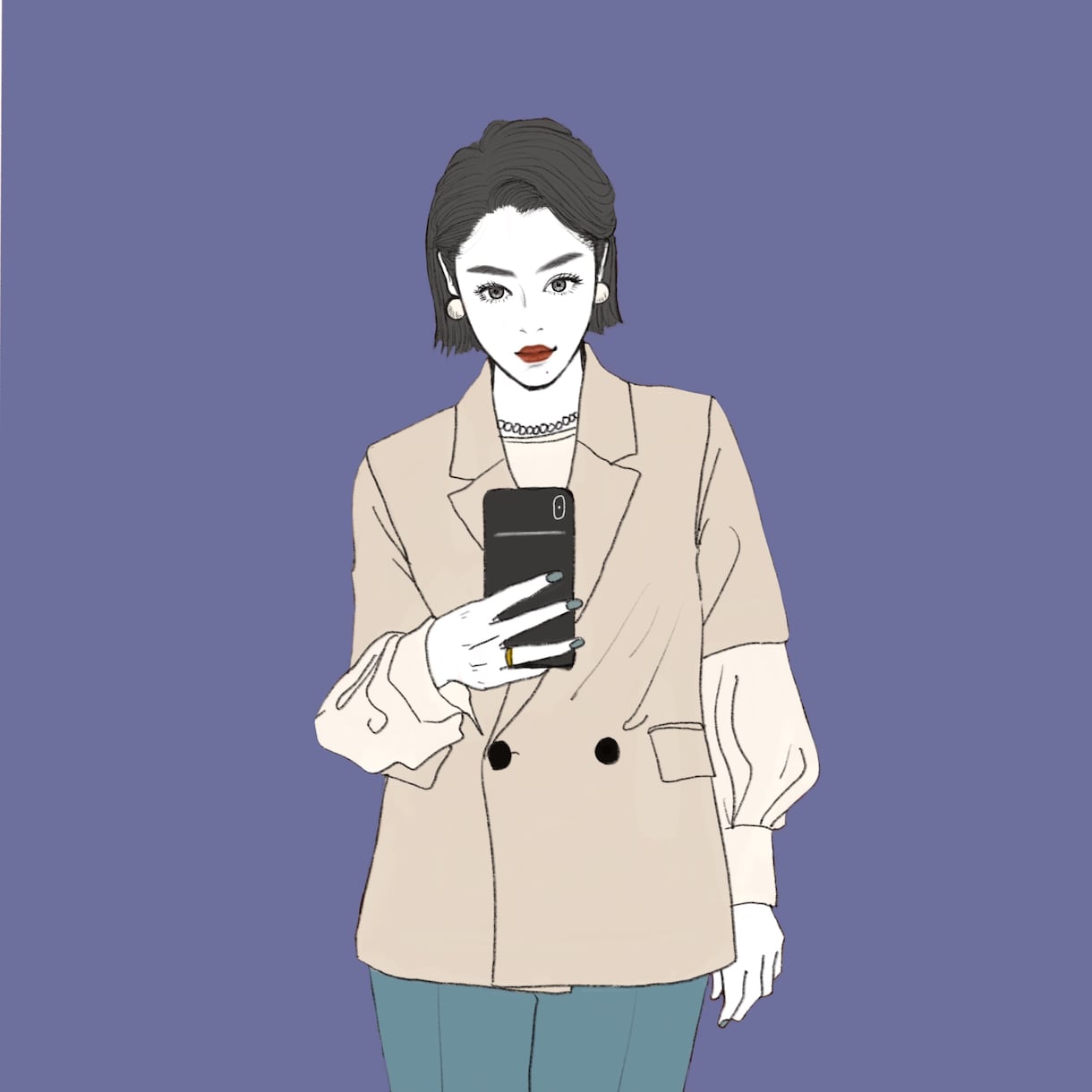 お洒落な雰囲気のアイコン描きます 配色が印象的なイラストでお洒落な雰囲気を出しませんか？ イメージ2