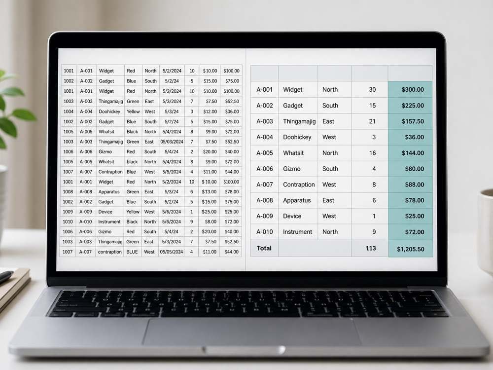 Excel／スプレッドシート転記集計を自動化します 動くファイルと短い手順を納品します イメージ1