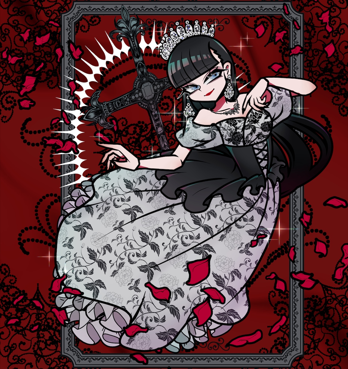 ポップ＆ダーク目を引くビビットなイラストを描きます 特徴的なデフォルメの絵柄でポップダークなイラストが得意です！ イメージ1