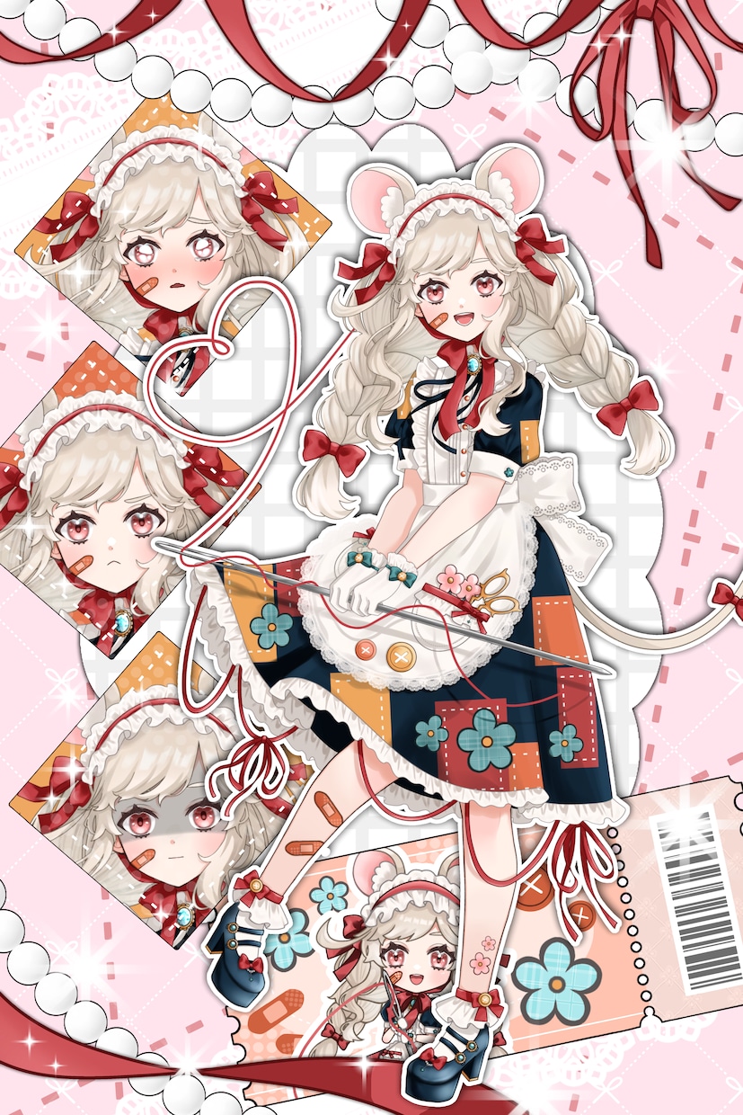 IRIAM,VTuber,Live2D立ち絵描ます ゲーム/パーツ分け/サムネイル/アイコン/動画配信など イメージ10