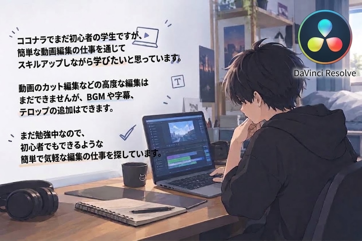 SNSの動画制作2本分承ります まだ初心者ですがちょっと編集してほしいに低価格で応えます！ イメージ1