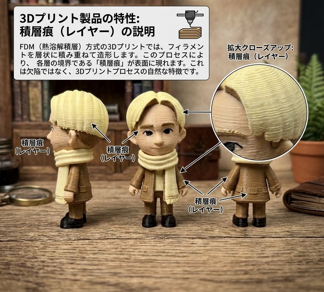 3Dプリンターでオリジナルフィギュアを作ります 3Dプリンター製オリジナルフィギュア制作（モデリング込み） イメージ2