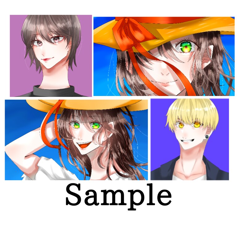 鮮やかな似顔絵・アイコン作成します 安く早く仕上げます。あなたのお顔をイラストに。 イメージ8
