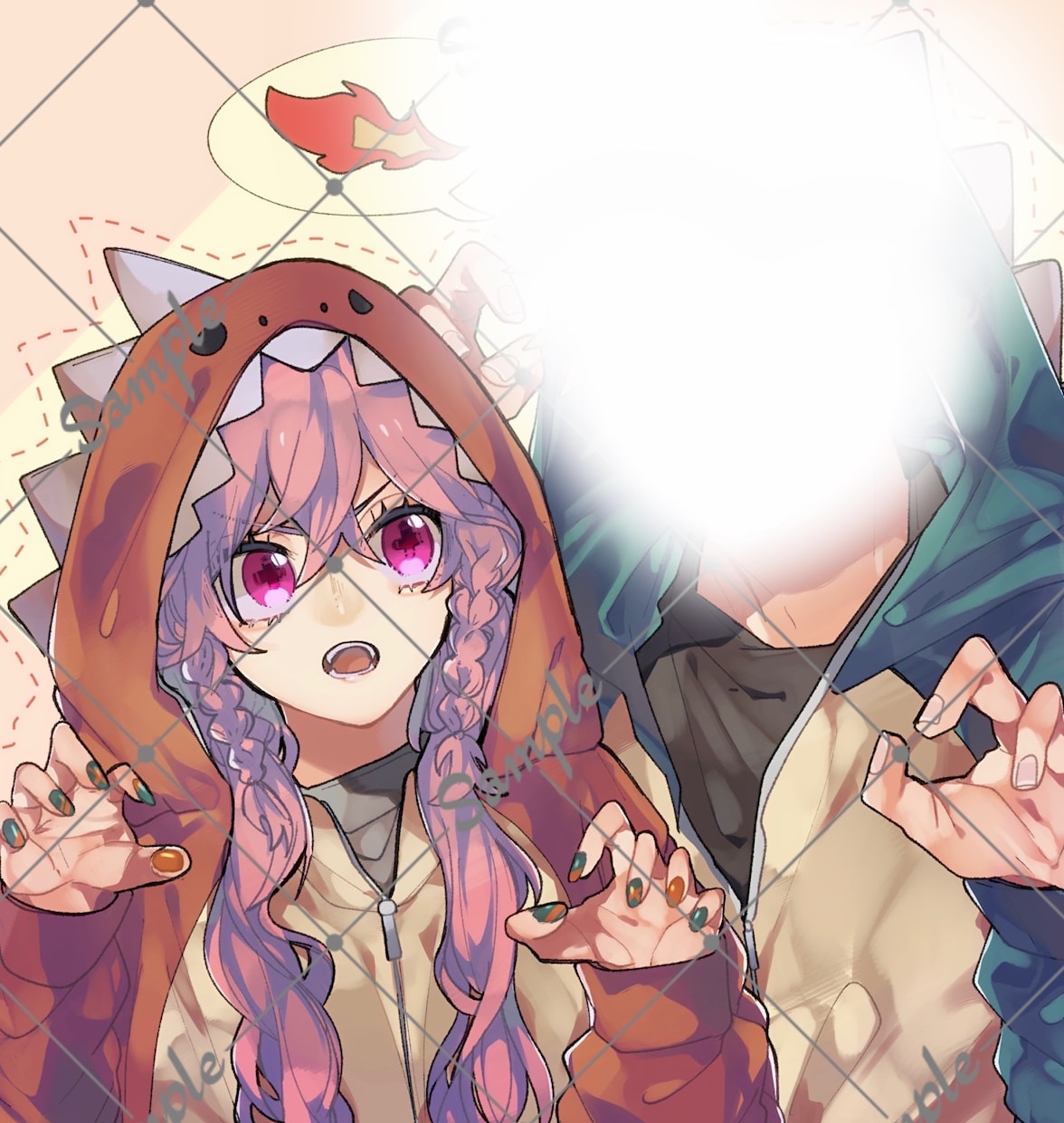 2人価格ペア・創作·夢絵等イラスト描きます その他、プレゼント、創作、一枚絵、デフォルメ、イラスト全般！ イメージ7