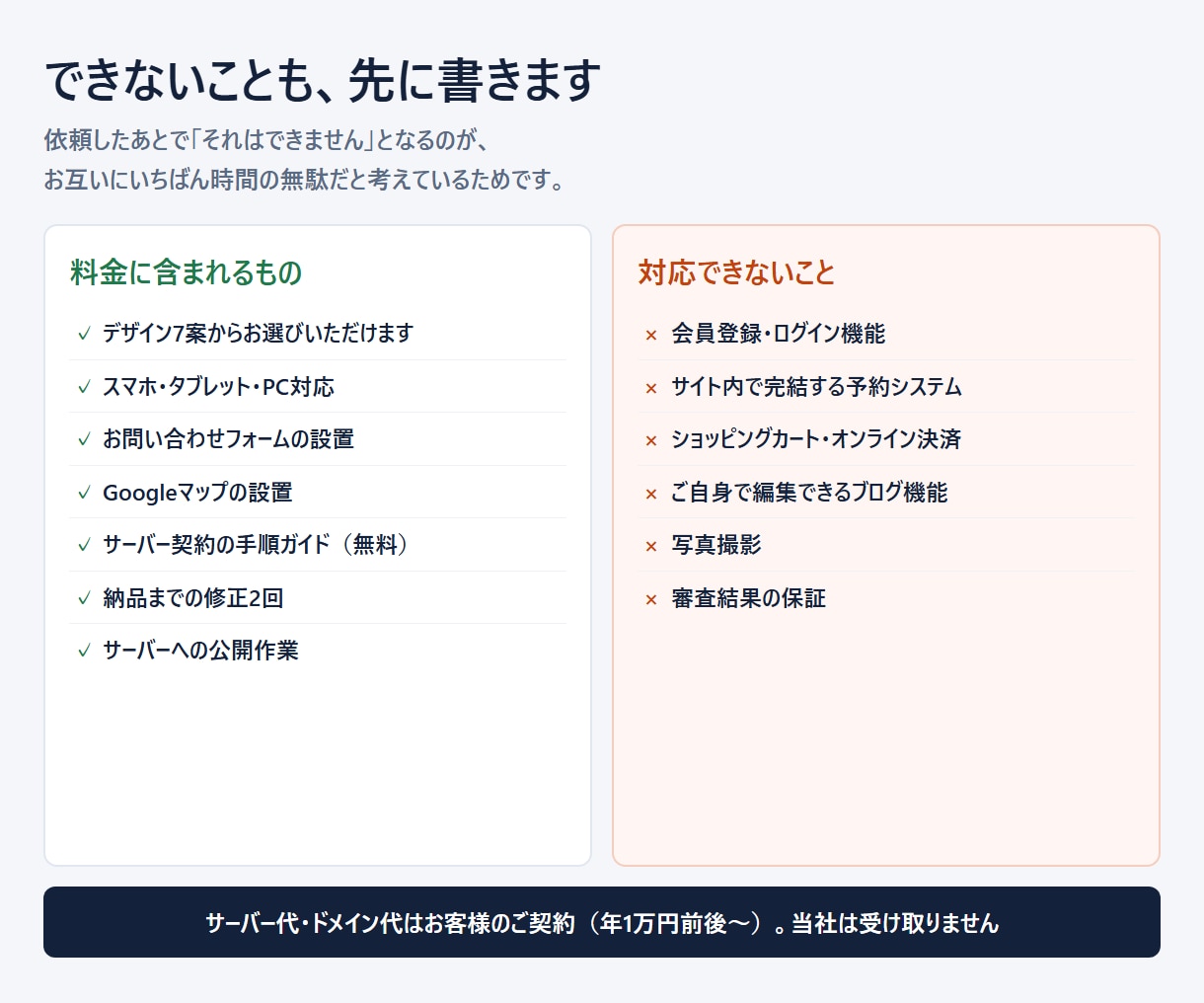 法人口座開設・審査用ホームページを制作します 審査・名刺代わり・取引先提示に／7案から選べる・最短3日 イメージ3