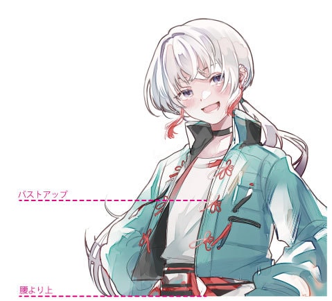 サムネ・アイコン・ヘッダー等のイラスト描きます キャラクターに合わせてオーダーメイドでお花盛りできます！ イメージ2