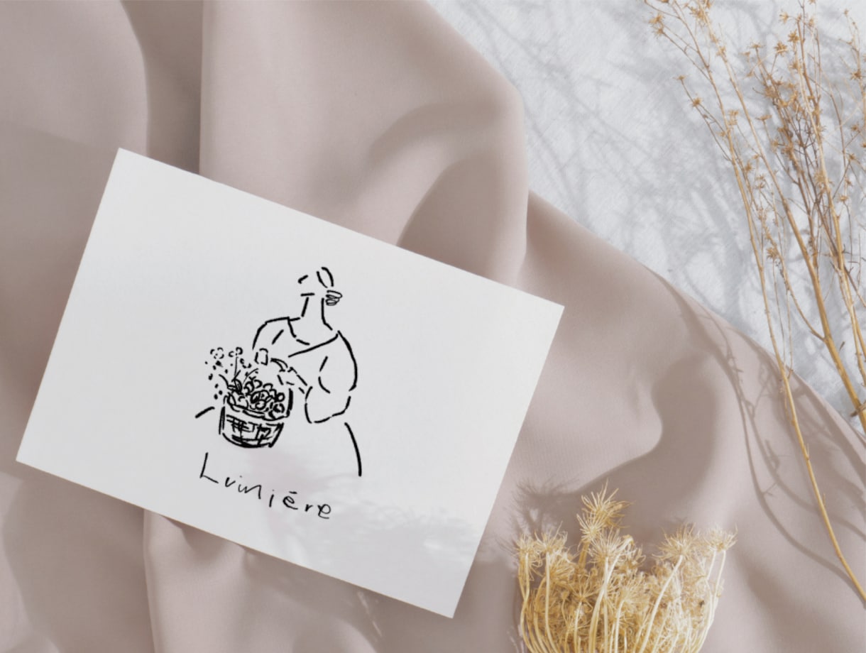 限定10名様☆暮らしのブランド手描きロゴ制作します 女性や自然・暮らしをモチーフにした彩りを添えるロゴを作ります イメージ3