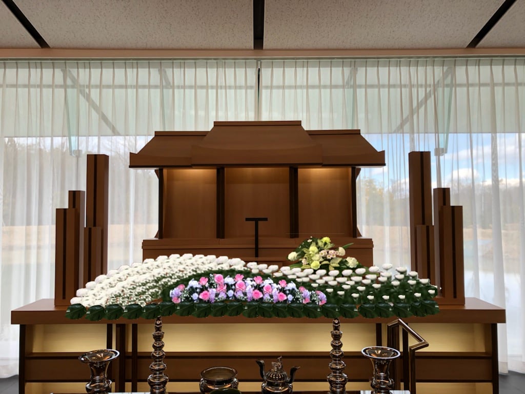 葬儀社様、店舗の花装飾イメージデザインします 生花祭壇のプロだからできるデザイン企画 イメージ5