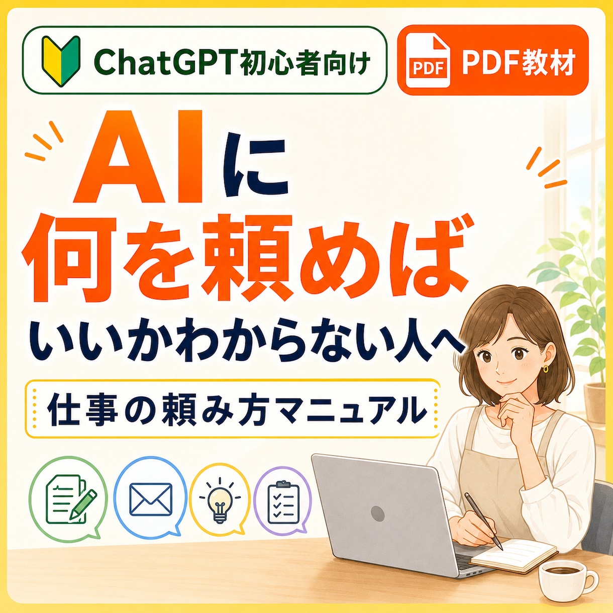 AI初心者のためのChatGPTを教えます 何を頼めばいいかわからない人向けの仕事の頼み方プロンプト集 イメージ1