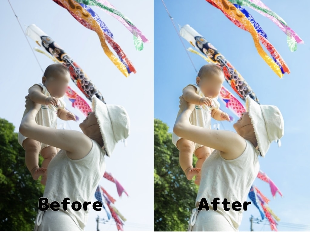 ママカメラマンが子供の写真を優しくレタッチます 日常の家族写真やスマホ写真をふんわり可愛い色味に仕上げます イメージ1