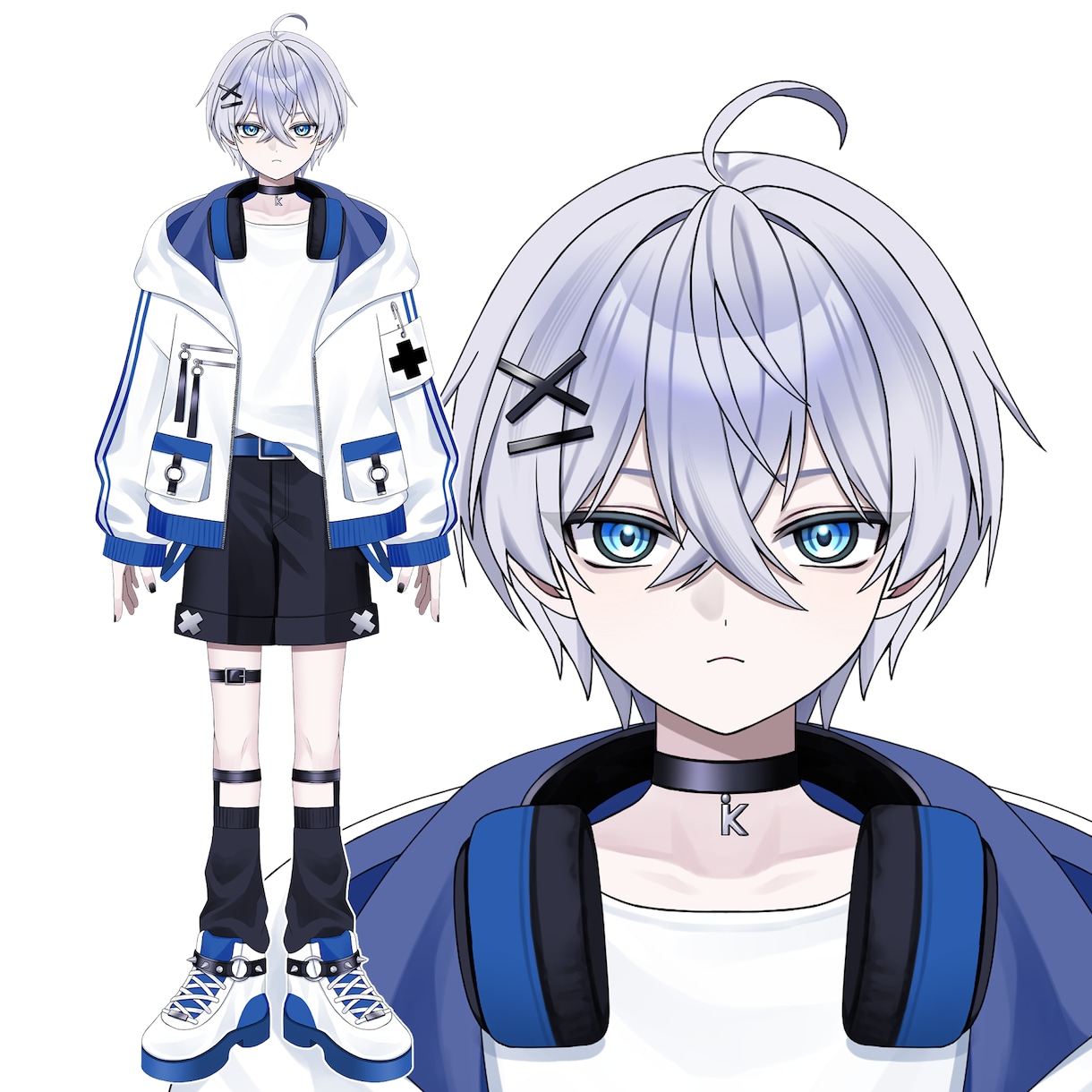 Vtuberキャラデザ～モデリング全て制作します キャラデザ・イラストのみ、配信画面、三面図等のご依頼も可能。 イメージ6