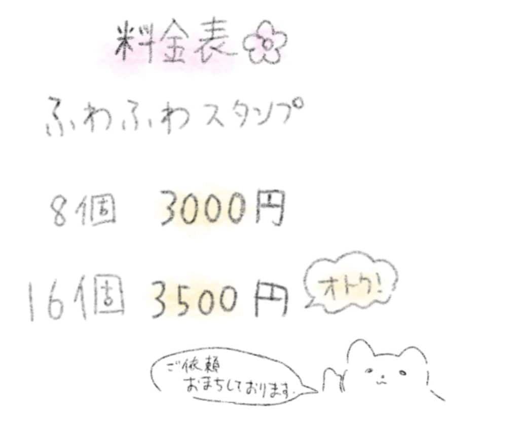 ふわふわした絵柄のスタンプ描きます かわいいデフォルメキャラに自信があります！ イメージ2