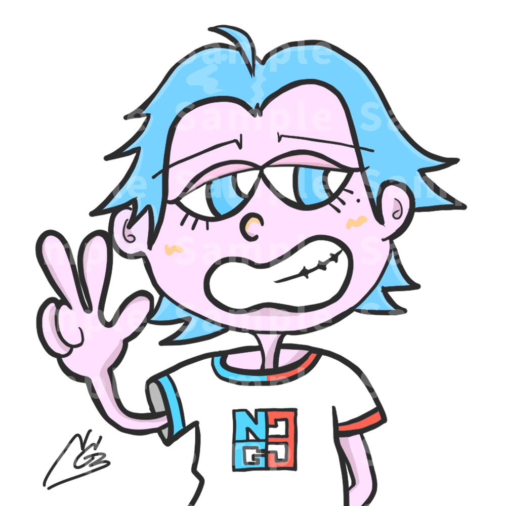 カートゥーンテイストのイラスト描きます 人間から動物まで幅広く対応可能です◎ イメージ1