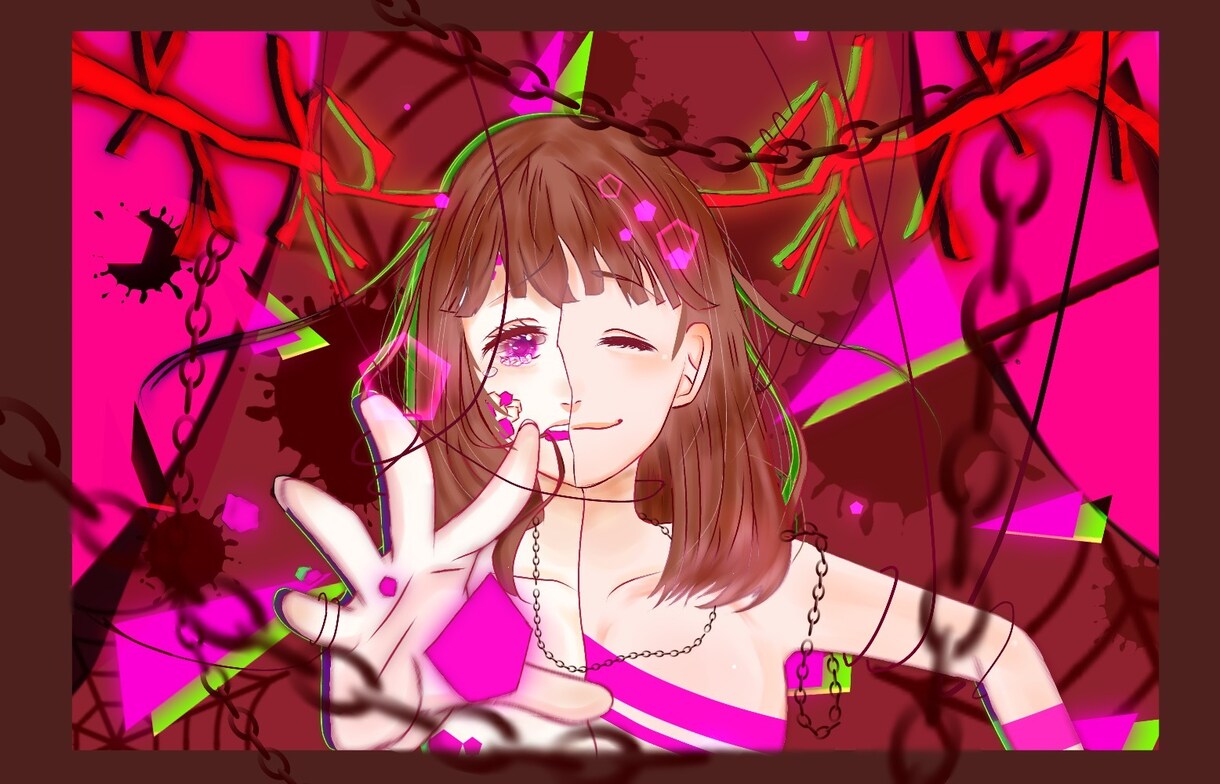 バストアップ(肩から上)描きます SNSのアイコンや夢絵、オリジナルキャラなどに！ イメージ3