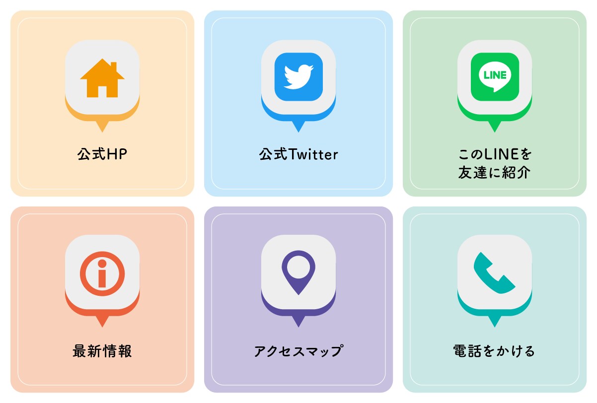 理想のLINEリッチメニュー作成いたします カフェやサロン、ビジネスなど個人事業主さま向けリッチメニュー イメージ7