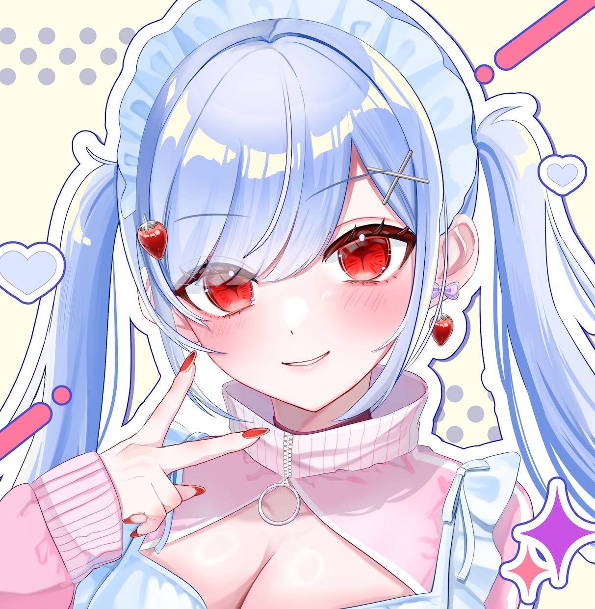 VTuber・配信者向け！可愛いイラスト作ります 可愛い×映える！依頼初心者さんも歓迎！【3名様まで割引中】 イメージ1