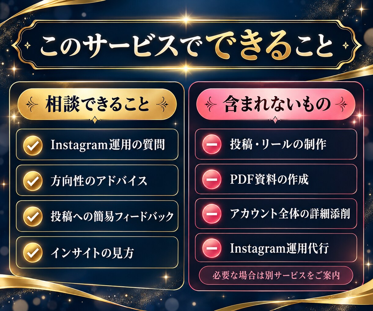 3日間Instagram運用の相談に乗ります 総対応100件以上｜質問数無制限で疑問や悩みに回答 イメージ6