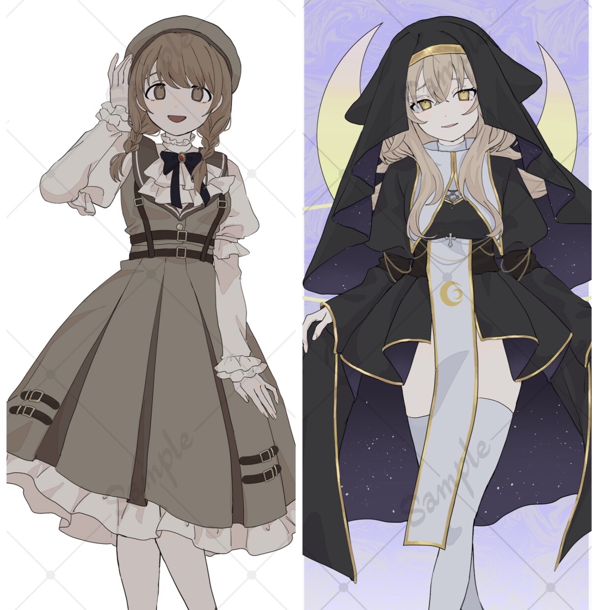 かわいい＆かっこいいイラストお描きします サムネ・アイコン・MV・立ち絵などに使えるイラスト描きます イメージ3
