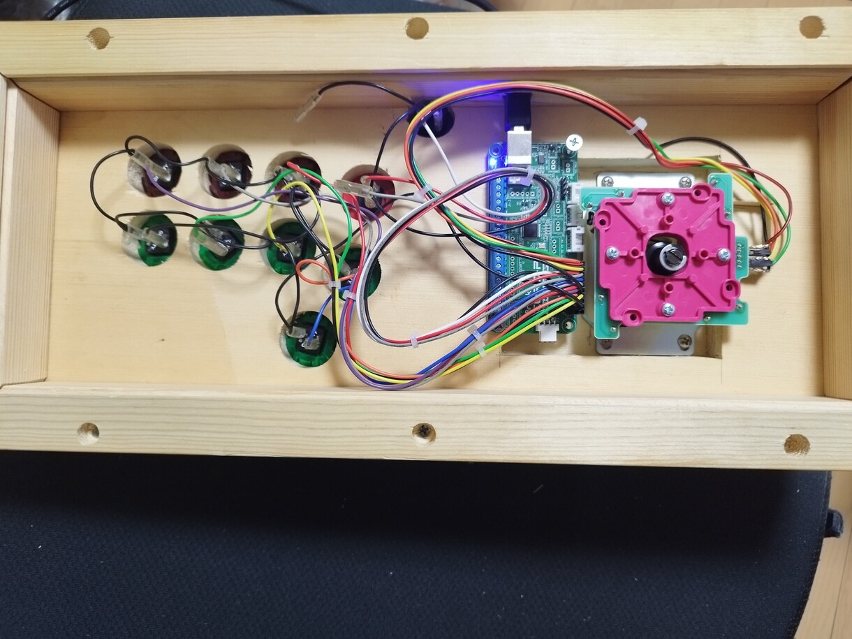 木製でのアーケードコントローラー作成承ります レバーレスタイプも作成。ボタン配置などフルオーダーメイド イメージ5