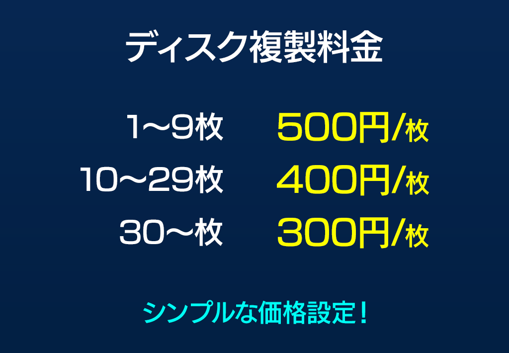 DVD／ブルーレイのダビング・複製をします 発表会・結婚式の配布用に最適！1枚300円〜のシンプルな価格 イメージ3