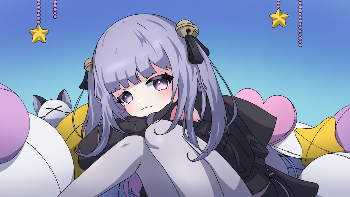 最短1週間で唯一無二の1枚絵を描きます 配信やSNS活動、サムネイルに唯一無二の1枚絵を！ イメージ1