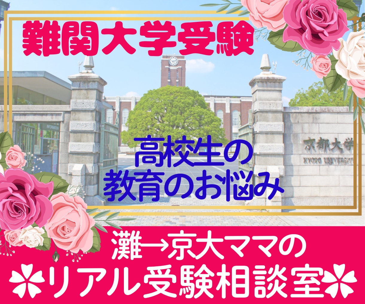 東大不合格からの京大合格諦めない親の伴走術教えます 受験の命運は親しだい 難関大合格を支えた家庭の秘訣を伝えます イメージ1