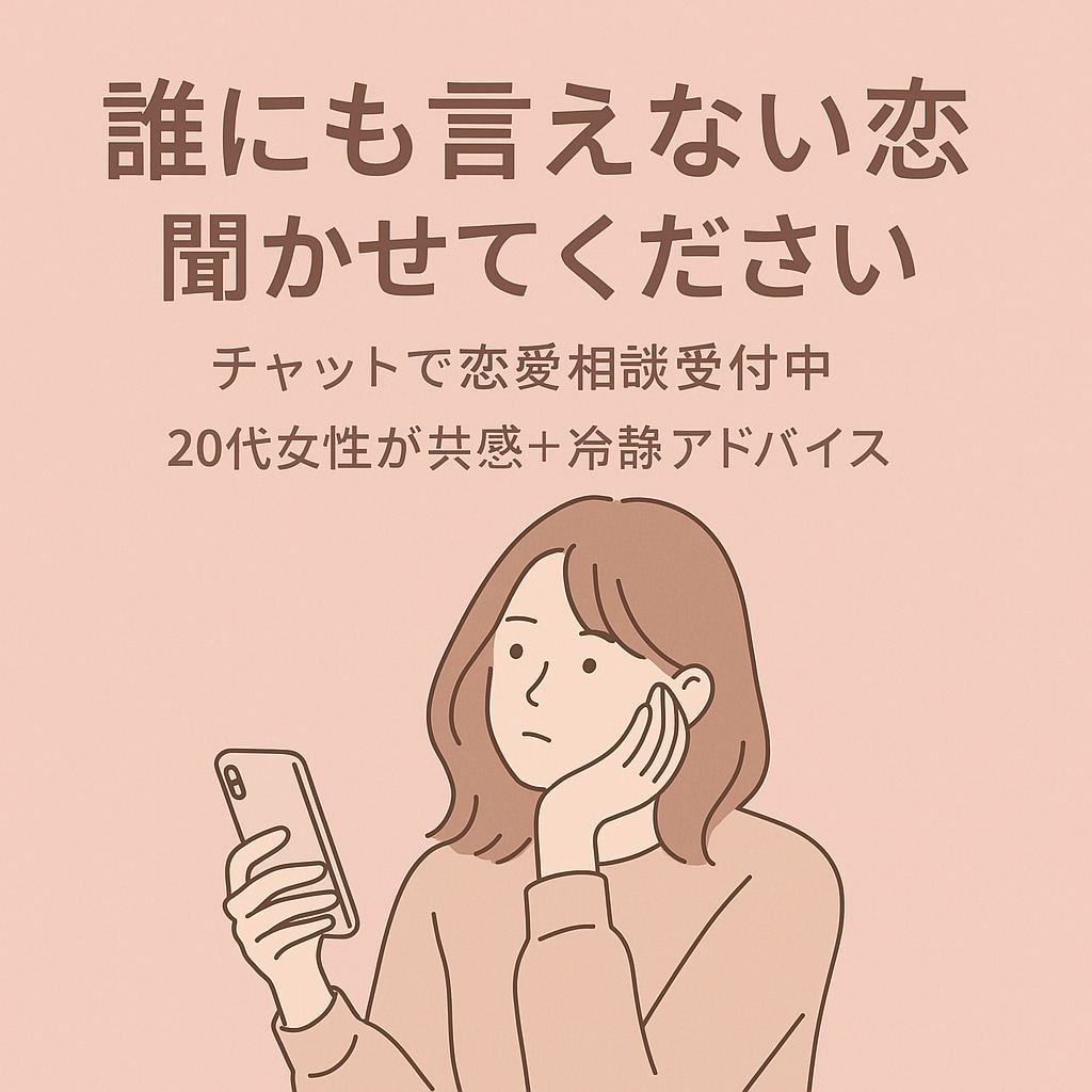 相談＋LINE添削 本音を第三者目線で分析します ずっと「相談役」だった私が、あなたの恋の味方になります イメージ1