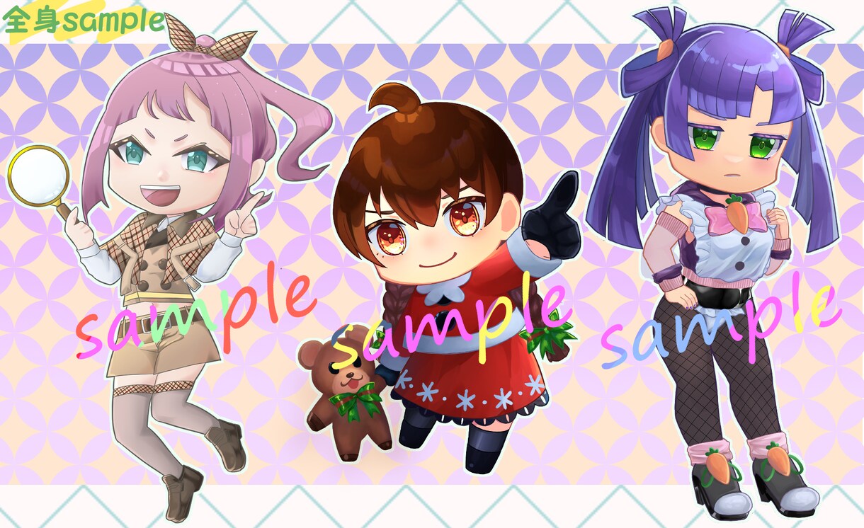 ミニキャラ描きます snsやYouTubeに使えるミニキャラ描きます！ イメージ3