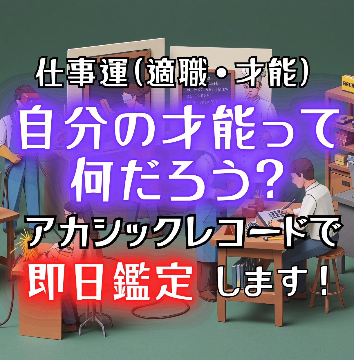 アカシックであなたの適職・才能を読み解きます 即日鑑定｜眠っている強みから才能が活きる仕事・働き方まで鑑定 イメージ1