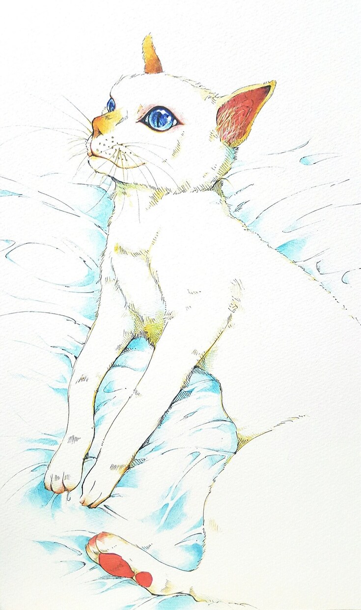 繊細なボールペン画！アナログイラスト描きます！ます オリジナル・版権可★ポールペン画(他コピック、色鉛筆使用) イメージ9