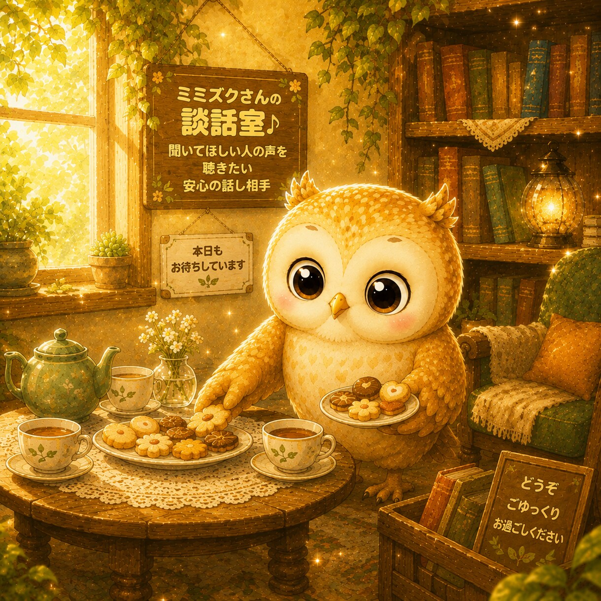 ミミズクさんの安心談話室✨️気持ちを受けとめます 聞いてほしい～ 雑談自由・悩み相談・ぐち・推し話にどうぞ☺️ イメージ10