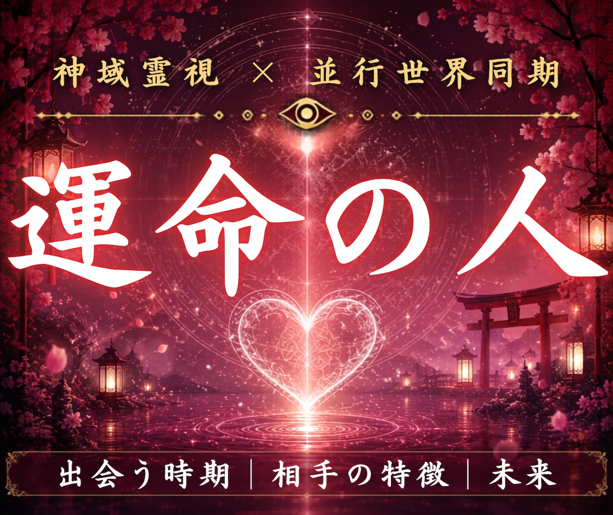 あなたの運命の人だけが持っている特徴を視ます なぜか頭から離れない相手はいませんか イメージ1